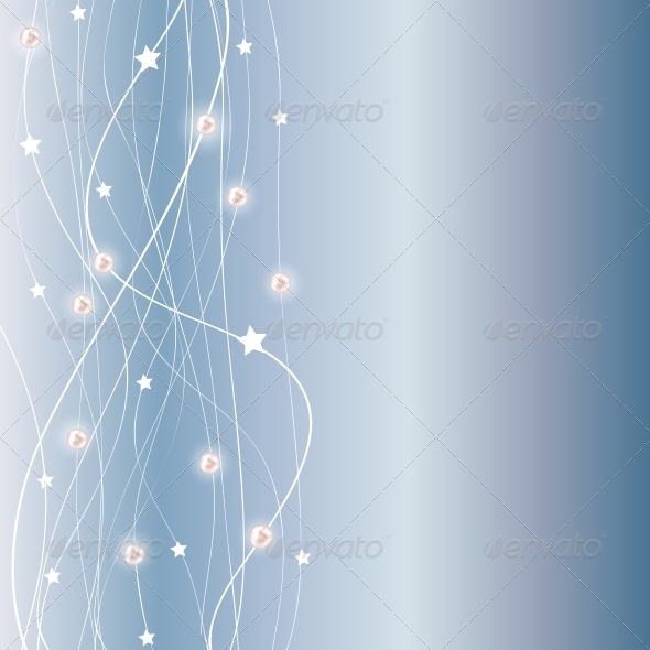 Abstract Christmas Background Blue - Christmas Seasons/Holidays