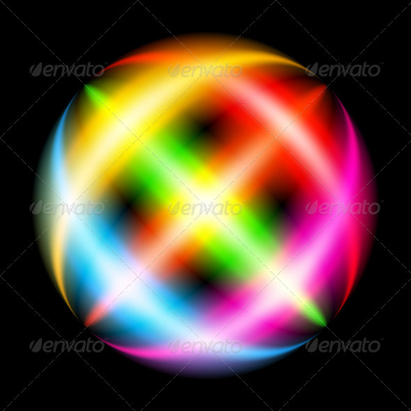 Abstract Rainbow Ray - Backgrounds Decorative