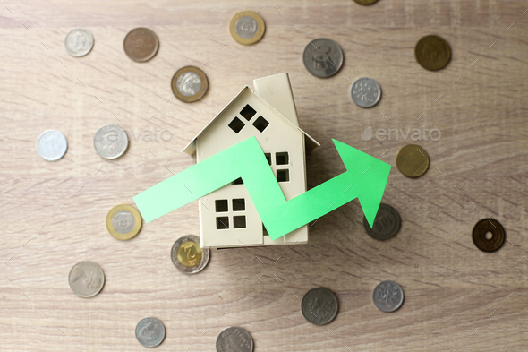 Housing market, interest rates increase. - Stock Photo - Images