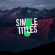 Simple Titles 2.0 | After Effects - VideoHive Item for Sale