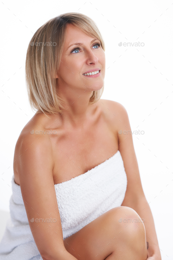 Picture of nice blonde woman as a beauty images - Stock Photo - Images