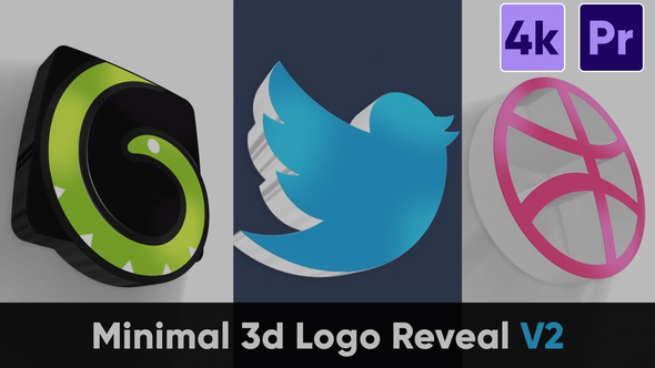 Minimal 3d Logo Reveal V2