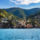 Cinque Terre coast with Riomaggiore village in Italy - PhotoDune Item for Sale