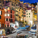 Riomaggiore in Cinque Terre, Italy at night - PhotoDune Item for Sale