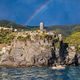 Rainbow over Cinque Terre with Vernazza village, Italy - PhotoDune Item for Sale