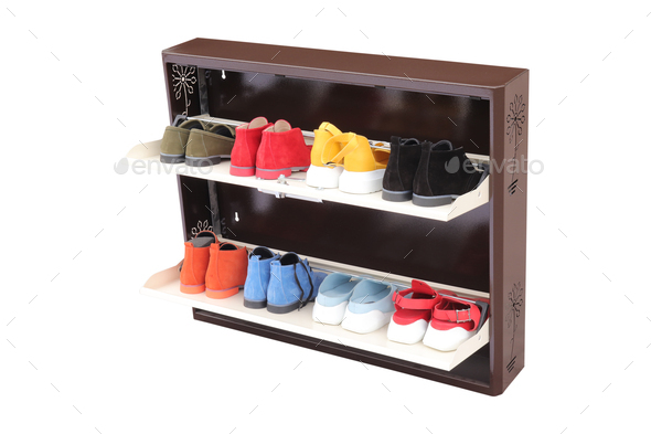 metal shoe cabinet with lock