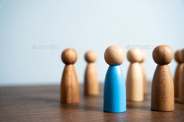 Standing out from the crowd.  - Stock Photo - Images