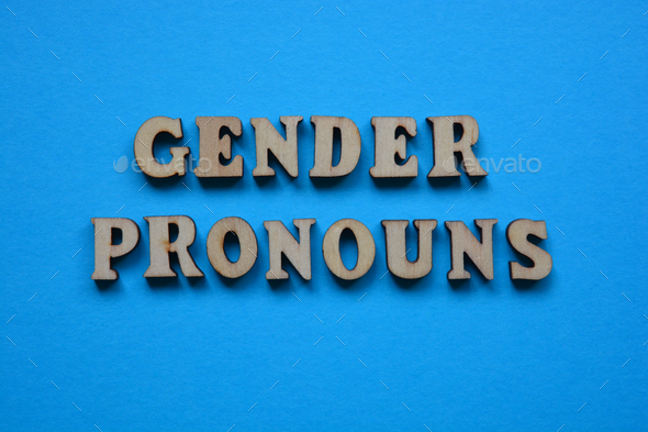 Gender Pronouns, words as banner headline - Stock Photo - Images