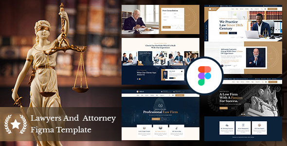 Ukilo - Lawyers And  Attorney Figma Template