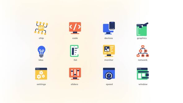 Design and Development - Flat Icons