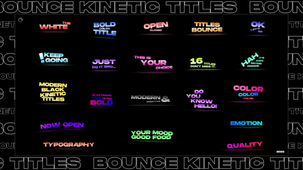 Bounce Gradient Titles, After Effects Project Files | VideoHive