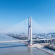 aerial view of high-speed railway cable-stayed bridge on Yangtze River - PhotoDune Item for Sale