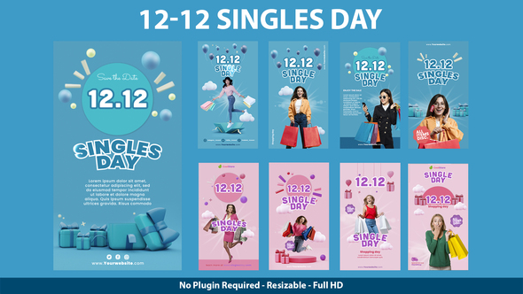 Shoping Stories Elements template preview