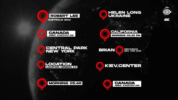 Location Titles | After Effects Titles template preview