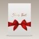 Vector 3d Realistic Red Gift Ribbon and Bow 