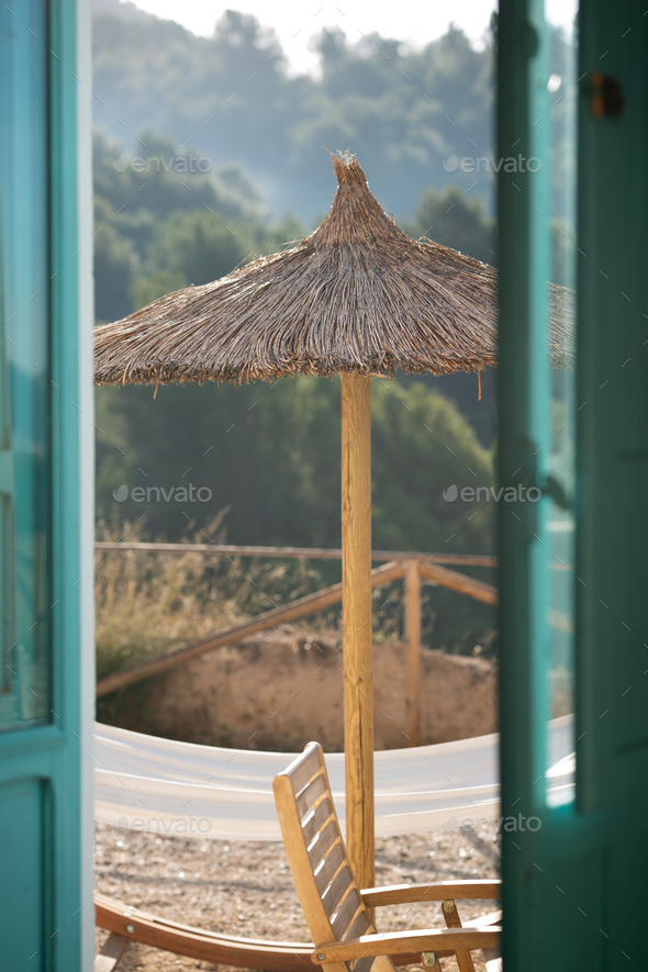 Umbrella for sun online lounger