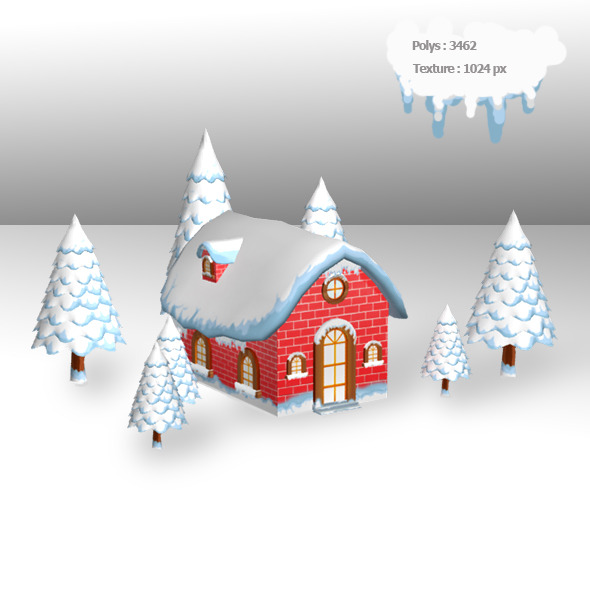 Christmas House - 3Docean 3645072