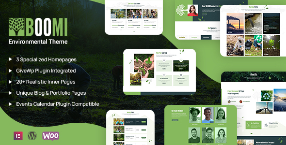 Boomi – Environment & Ecology WordPress Theme