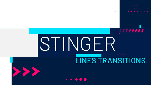 Stinger Lines Transitions Premiere Pro template preview