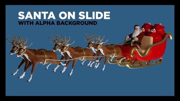Santa on slide