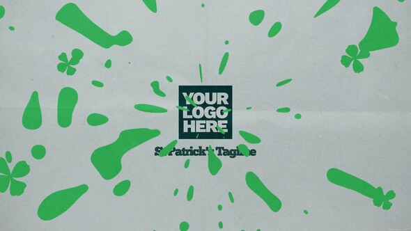 St Patrick's Day - Ink Logo Reveal