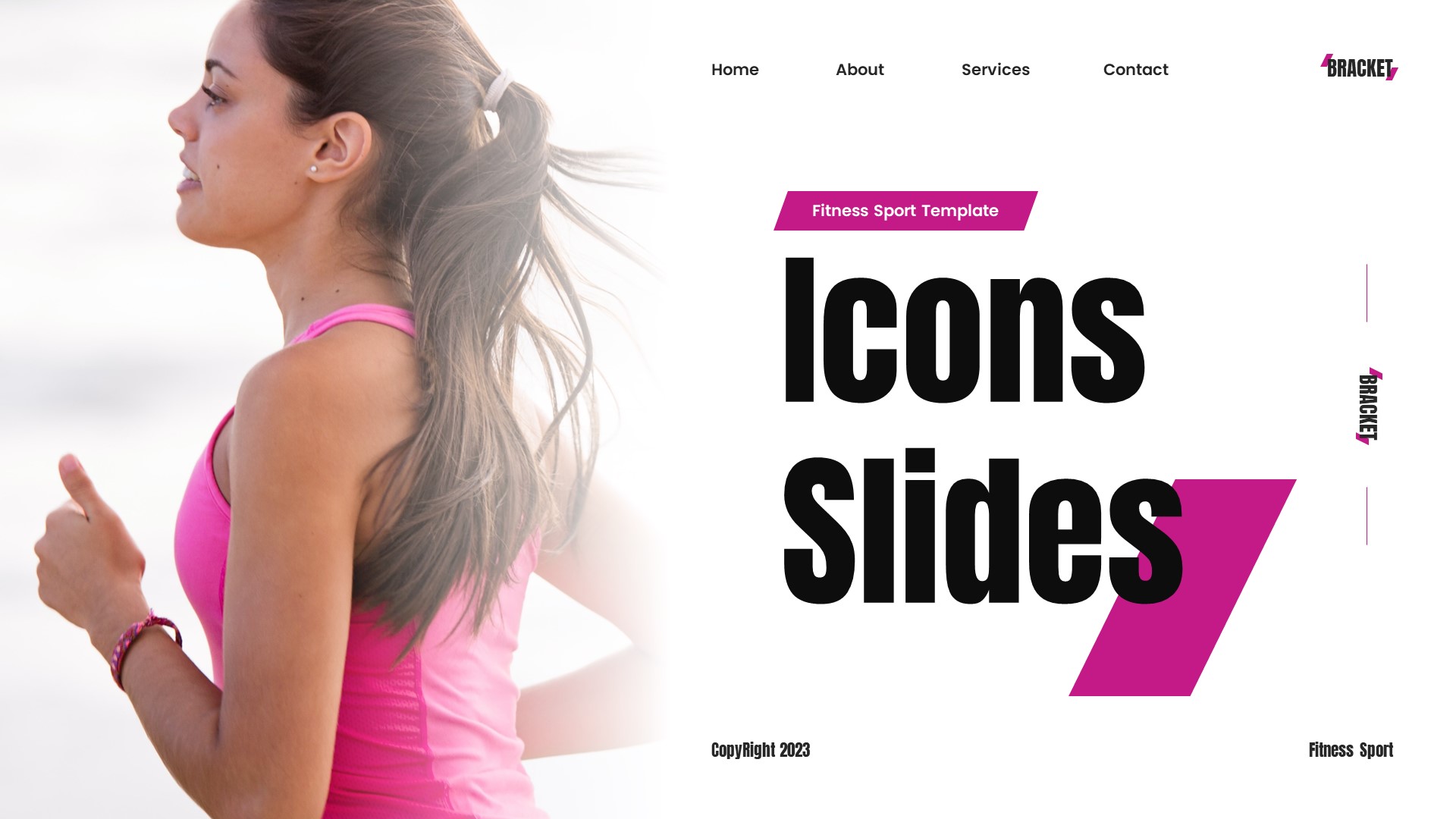 Bracket - Fitness Sport & Gym Google Slides Template, Presentation ...