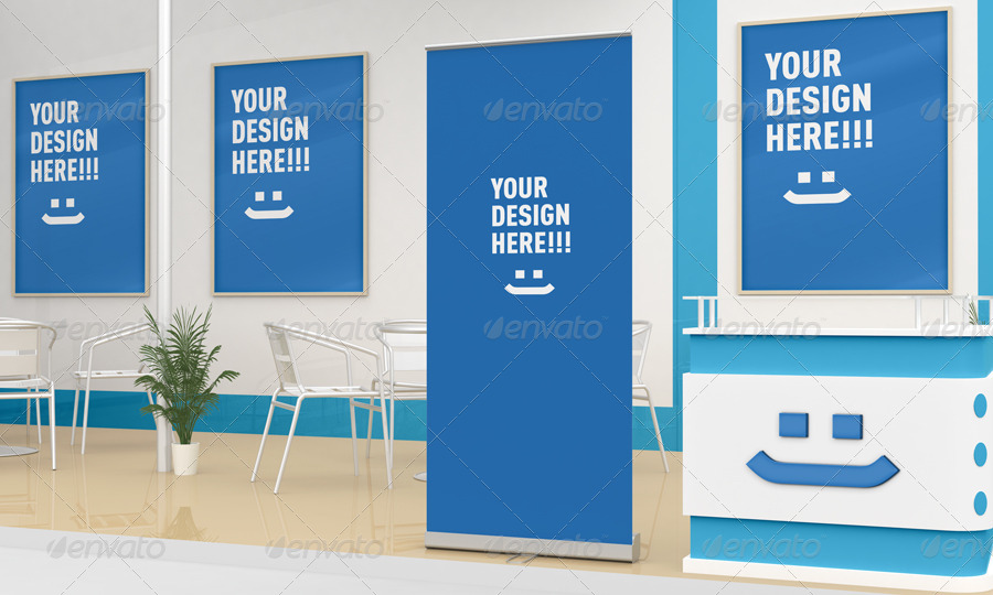 Exhibition Stand Design Mockup by BaGeRa | GraphicRiver