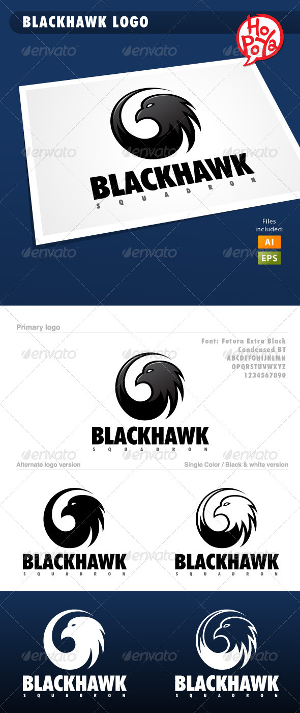 Blackhawk Logo - Animals Logo Templates