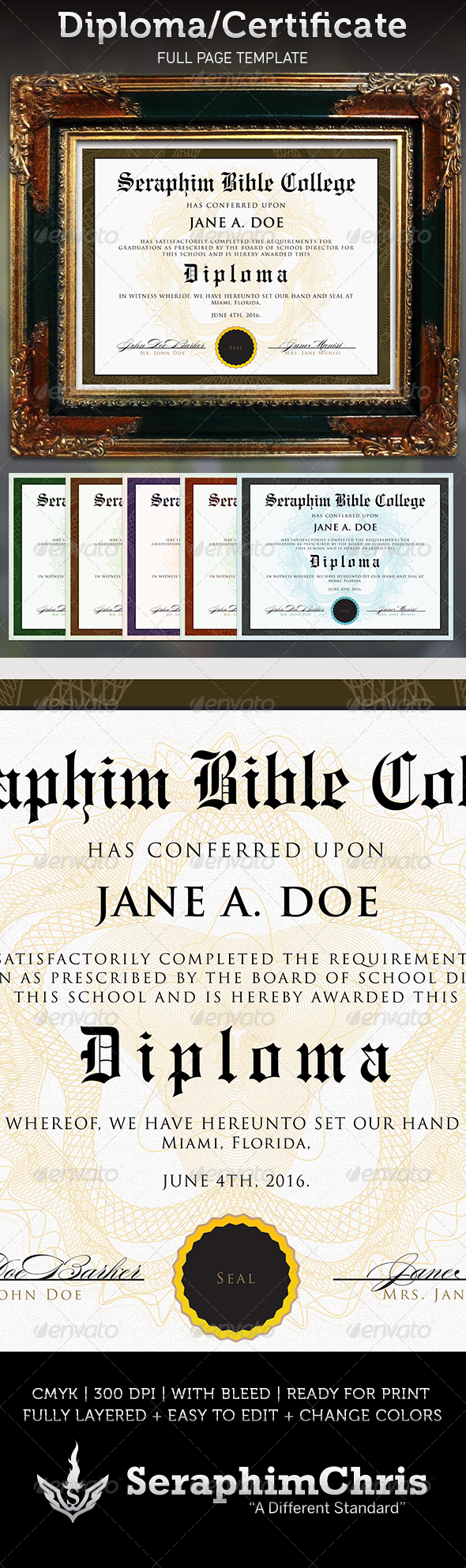 Certificate Template 1 - Certificates Stationery