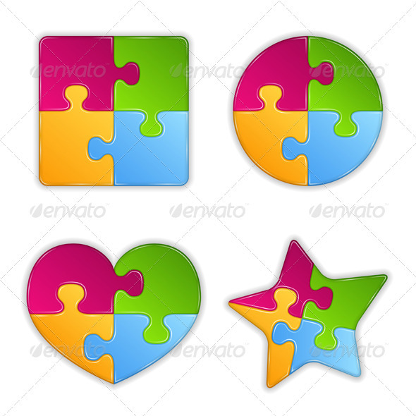 Puzzle Objects - Decorative Symbols Decorative