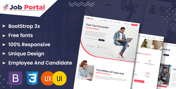 Job Portal HTML Template