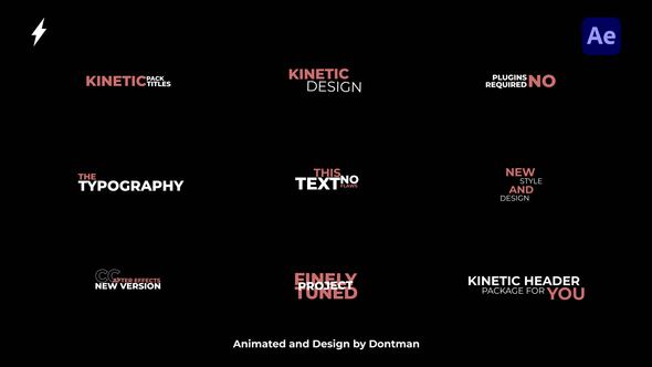 Kinetic Text Titles 1.0 | AE