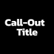 Call Outs Titles - VideoHive Item for Sale