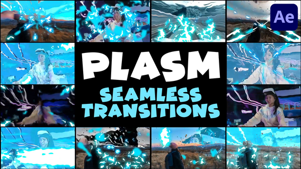 Plasma Seamless Transitions | After Effects Elements template preview