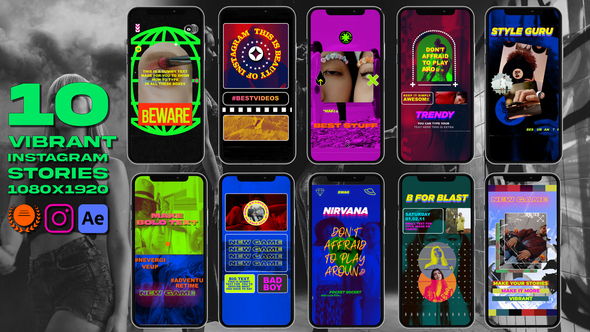 Instagram Vibrant Reel Product Promo template preview