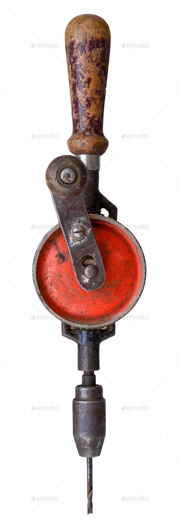 Rustic Vintage Hand Drill - Stock Photo - Images