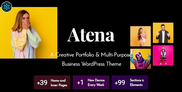 Exceptional Atena - Personal Portfolio React/NextJS Template