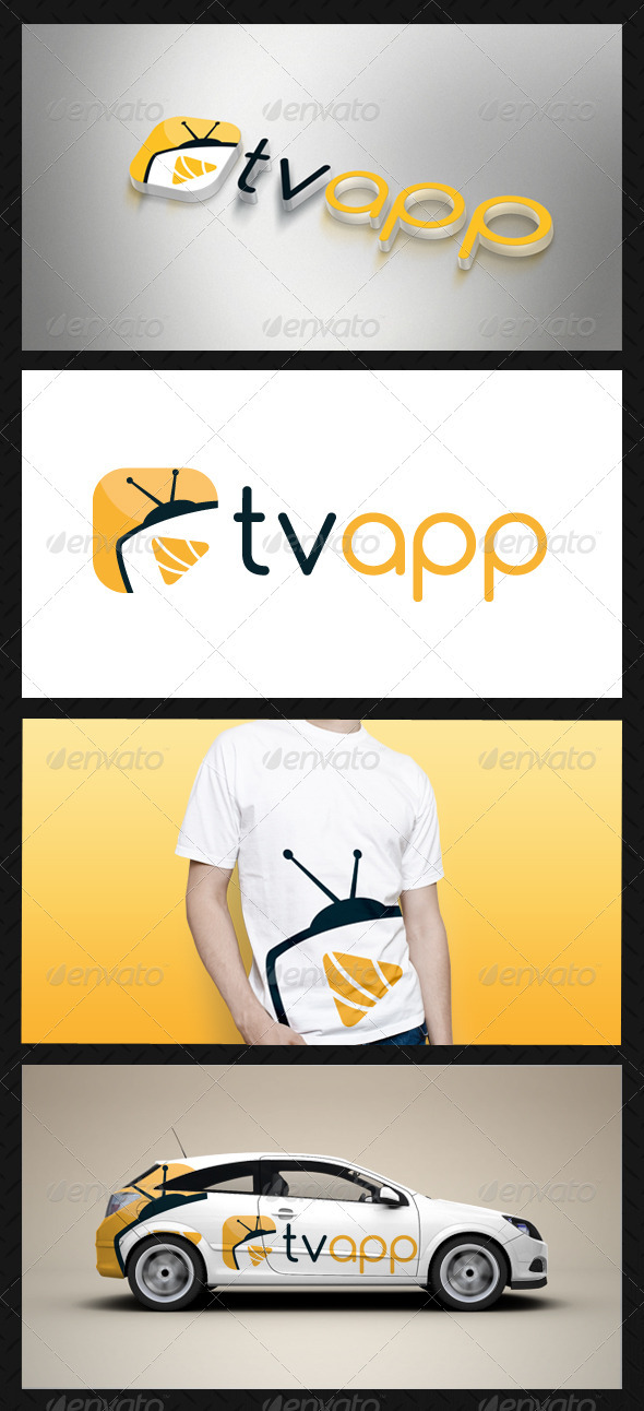 Media Tv Player Logo Template - Objects Logo Templates