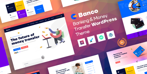 Banco – Money Transfer & Banking WordPress Theme