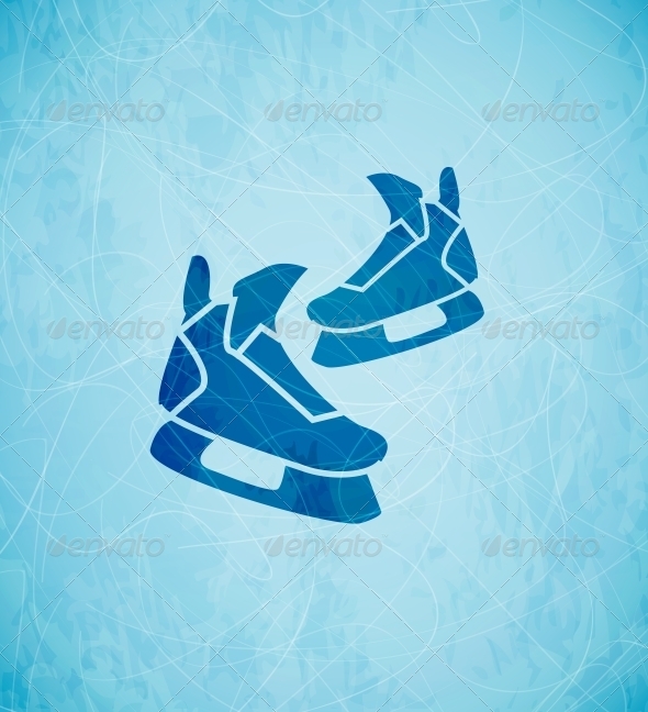 Vector Skates Background - Backgrounds Decorative