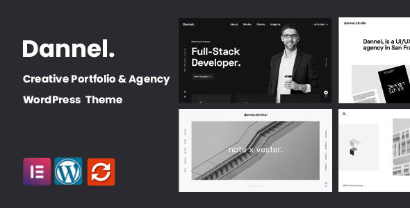 Dannel – Creative Portfolio & Agency WordPress Theme