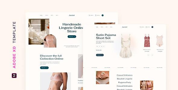 Jantel – Lingerie Store Template for XD