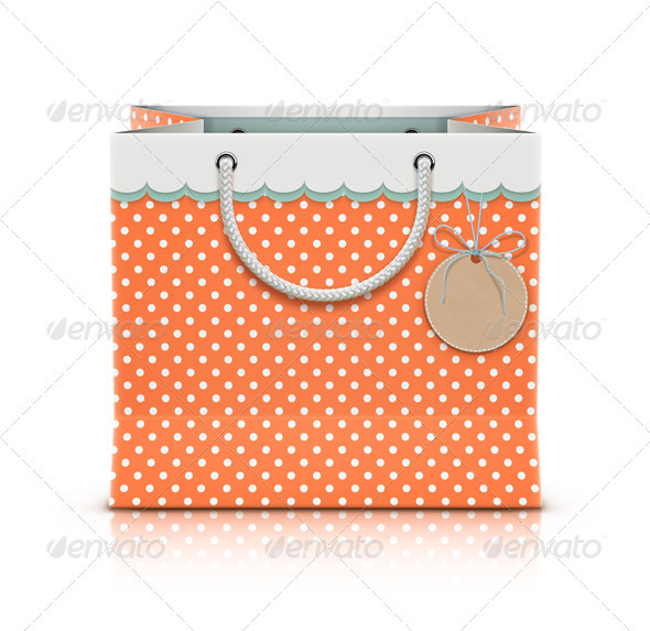 Retro Paper Shopping Bag - Commercial / Shopping Conceptual