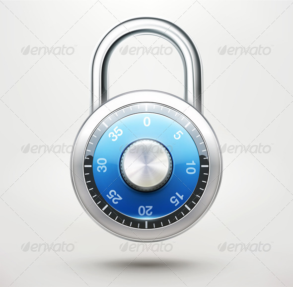 Combination Padlock - Man-made Objects Objects