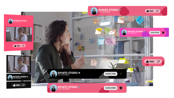 Youtube woman day broadcast-packages template preview