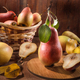 Ripe pear and a bunch of viburnum berries - PhotoDune Item for Sale