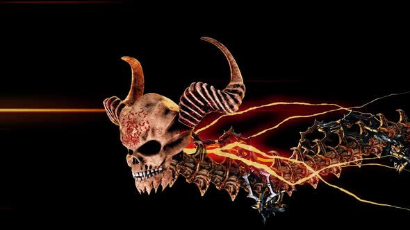 Flying Hell Creature VJ Loop alt