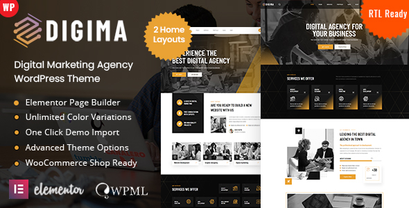 Digima – Digital Marketing Agency WordPress