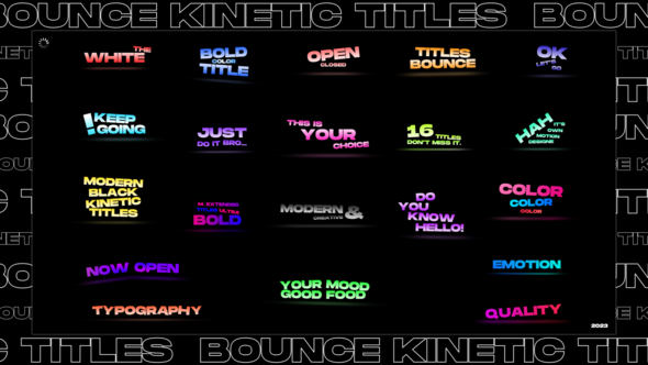 Bounce Gradient Titles | Premiere Pro, Premiere Pro Templates | VideoHive