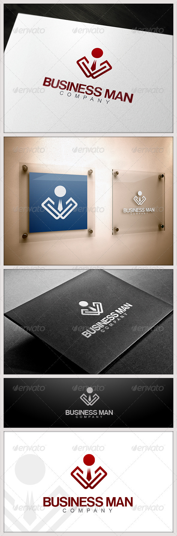 Business Man Logo - Humans Logo Templates